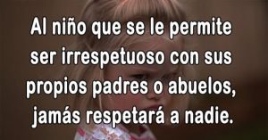 niños irrespetuosos