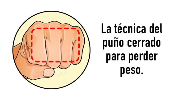 bajar de peso puño