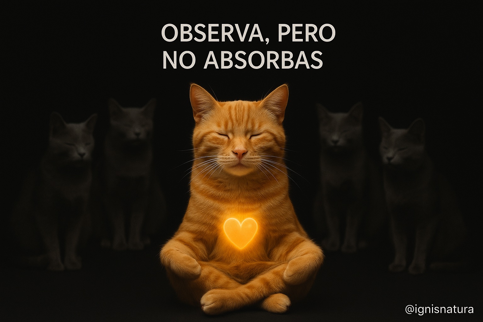 ¿Qué significa «observa, pero no absorbas»?