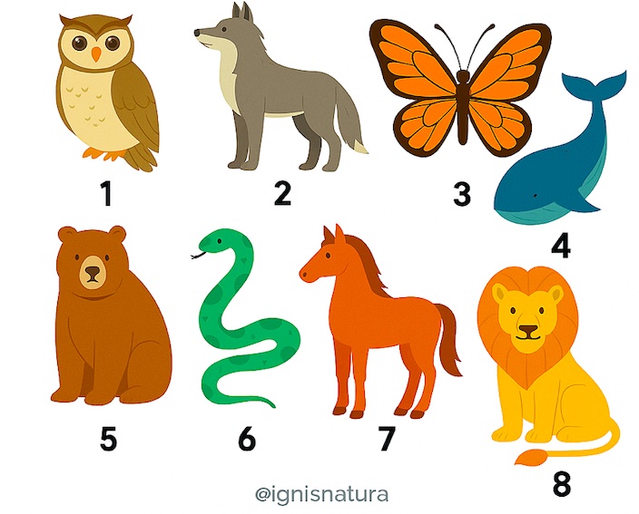 Test psicológico: Elige un animal espiritual y descubre tu fuerza interior