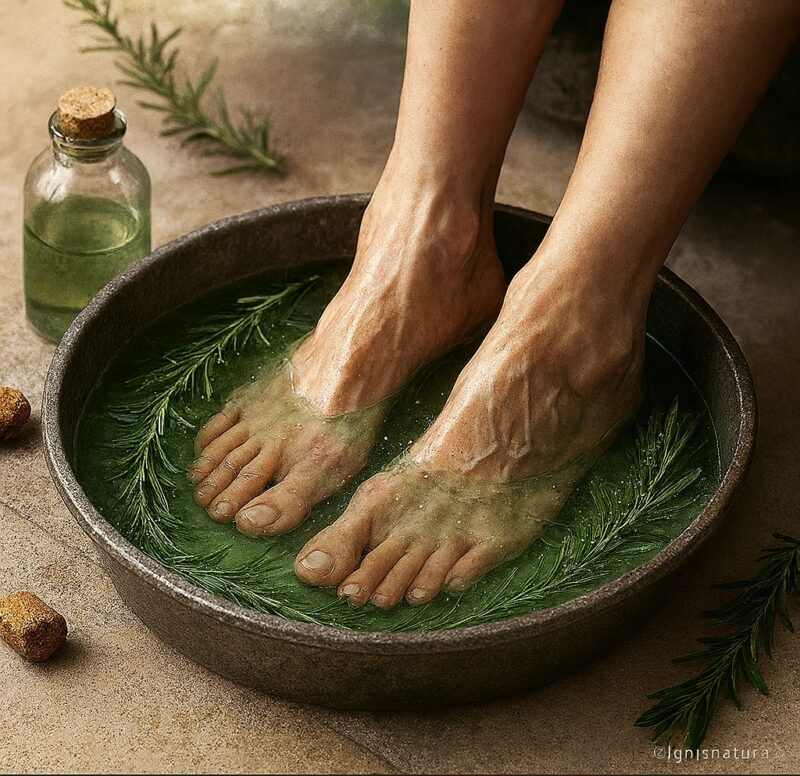 ¿Qué pasa si sumerges tus pies en agua de romero? Descubre sus beneficios