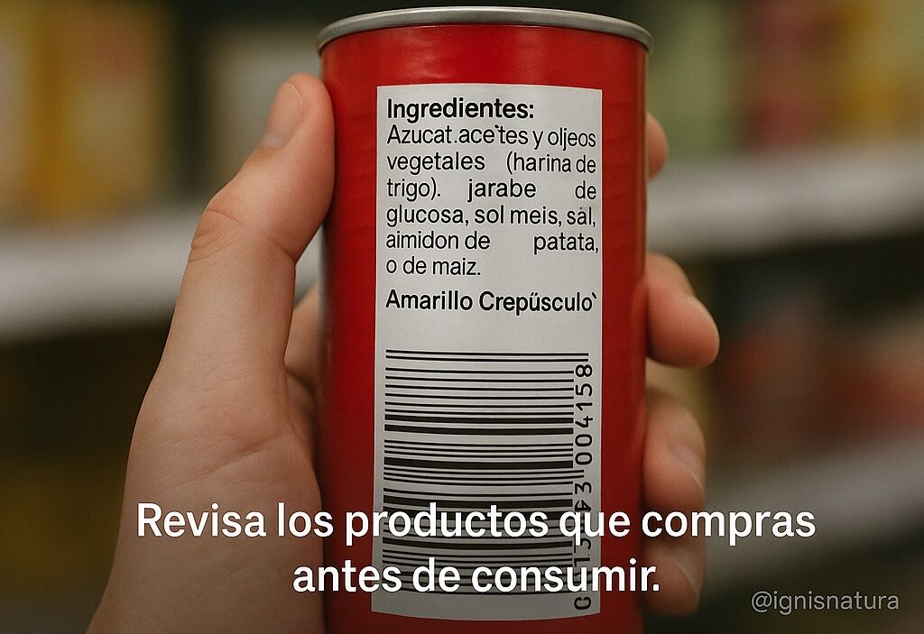 Amarillo Crepúsculo: El aditivo que deberías evitar en tus alimentos