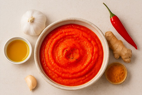 Receta de Puré Rojo Picante para Combatir la Inflamación