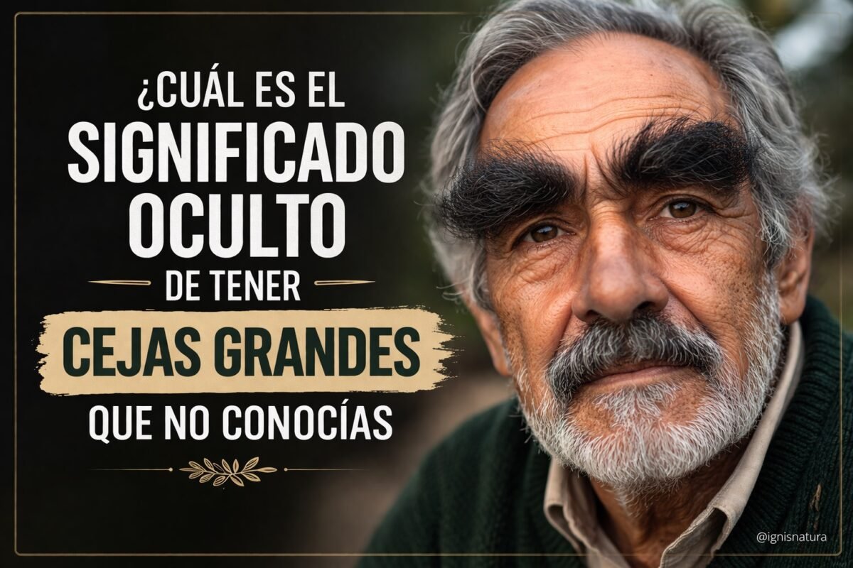 ¿Cuál es el significado oculto de tener cejas grandes que no conocías?