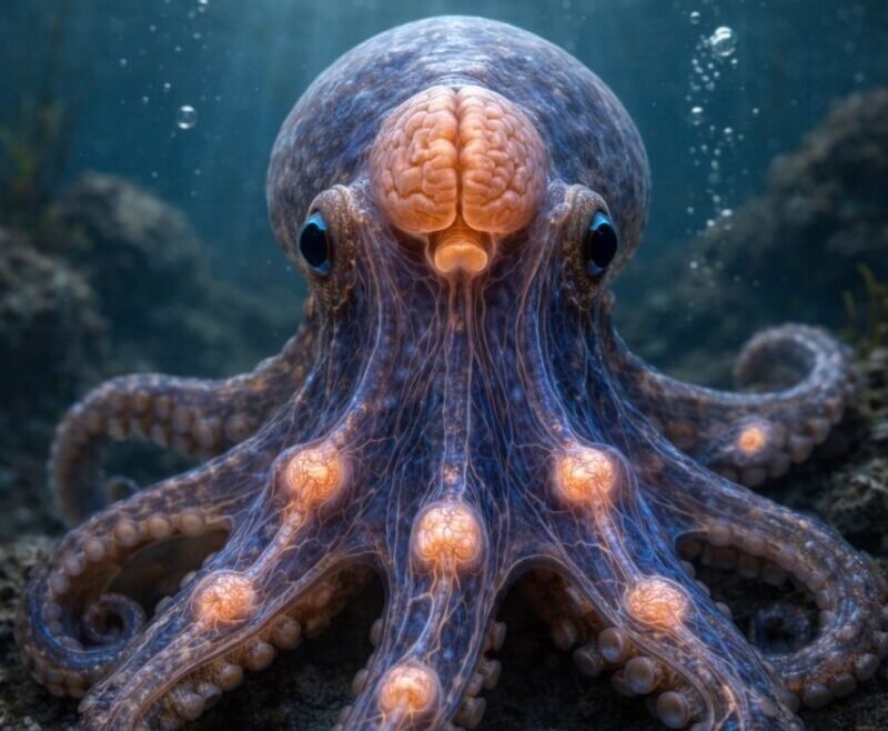 El pulpo y sus 9 cerebros: así funciona cada uno y por qué es uno de los animales más inteligentes del océano