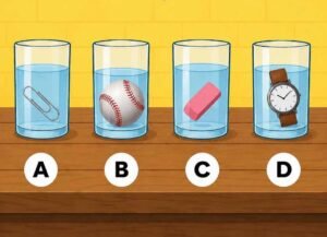 ¿Qué vaso tiene más agua?